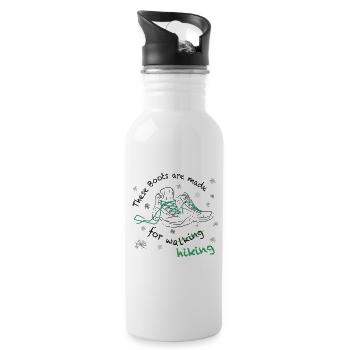 These boots are made for hiking! Mountain Hiking Boot - Water bottle with straw - white - Right