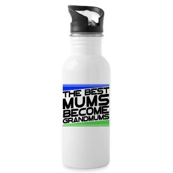 Cool Oma Statement Großmutter Glückwunsch - Trinkflasche mit integriertem Trinkhalm - Weiß - Rechts