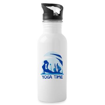 Yoga - Gourde avec paille intégrée - blanc - Droite