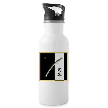 Katana - Trinkflasche mit integriertem Trinkhalm - Weiß - Rechts