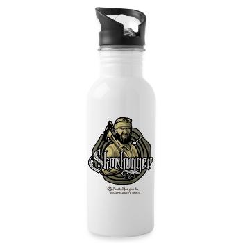 Skovhugger - Gourde avec paille intégrée - blanc - Droite