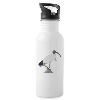 Ibis Bin Bird - Gourde avec paille intégrée - blanc - Droite