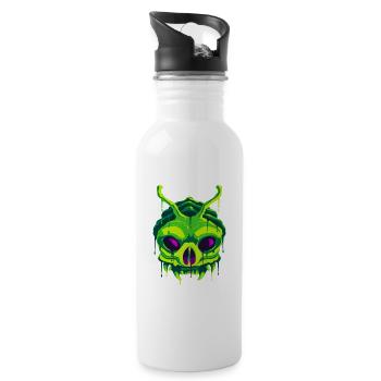 A Frightening Yugoloth Extraterrestrial Design - Water bottle with straw - white - Right