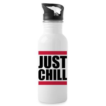 Bar Just Chill Relax - Water bottle with straw - white - Right