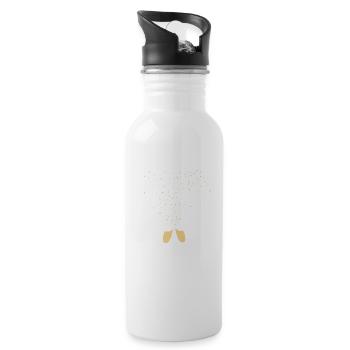Sparkling Prosecco - Sparkling wine - Motif to toast - Water bottle with straw - white - Right