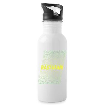 Rastafarian - Water bottle with straw - white - Right