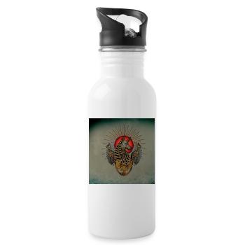 Die dunklen Anubis - Trinkflasche mit integriertem Trinkhalm - Weiß - Rechts