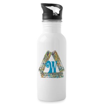e 201 w - Trinkflasche mit integriertem Trinkhalm - Weiß - Rechts