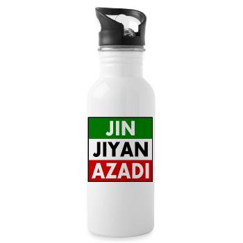 jin jiyan azadi - Gourde avec paille intégrée - blanc - Droite