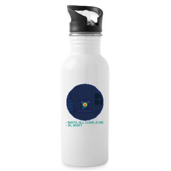 THE NIGHT - Water bottle with straw - white - Right