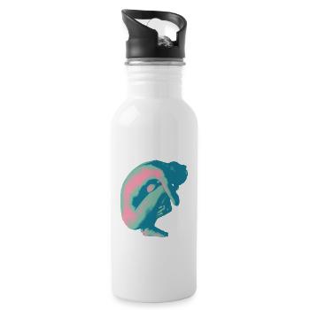 Fight For Woman's Rights - Water bottle with straw - white - Right
