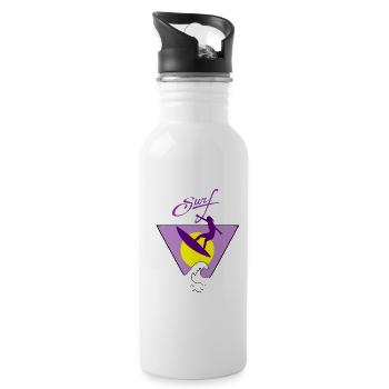 surfing - Water bottle with straw - white - Right
