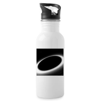 black hole - Trinkflasche mit integriertem Trinkhalm - Weiß - Rechts