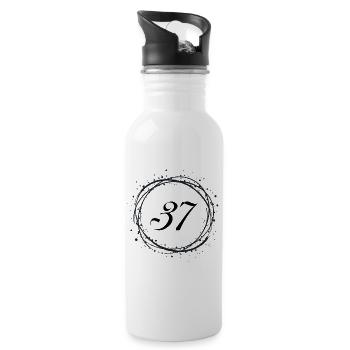 37 - Water bottle with straw - white - Right