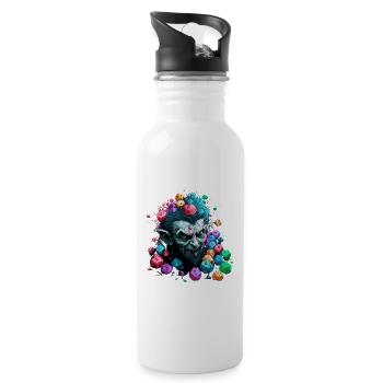 Der mehrdimensionale Troll von LoL - Trinkflasche mit integriertem Trinkhalm - Weiß - Rechts