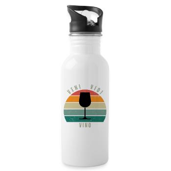 Veni Vidi Vino RS - Trinkflasche mit integriertem Trinkhalm - Weiß - Rechts