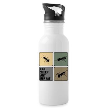 Ant ant State Fire ant ant-life - Water bottle with straw - white - Right