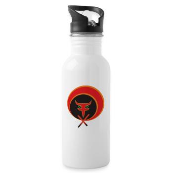 Der Rotfuchs des Lebens. - Trinkflasche mit integriertem Trinkhalm - Weiß - Rechts