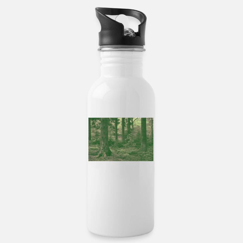 Forêt de rêveurs - Gourde avec paille intégrée - blanc