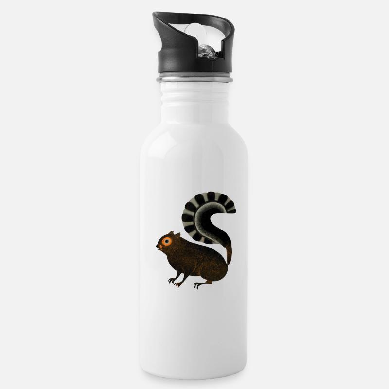 Klaxon de style - Gourde avec paille intégrée - blanc