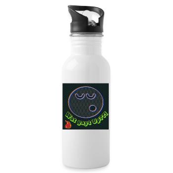 Wat gayt Up??! - Image - 2023 - Water bottle with straw - white - Right