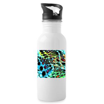 Sticky Ikky (Art Image) - Image - 2023 - Water bottle with straw - white - Right
