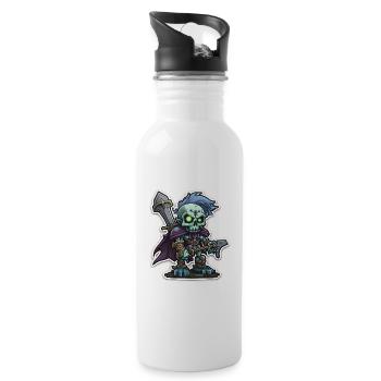 Undead - Water bottle with straw - white - Right