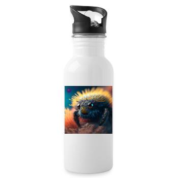 Photo macro creature 05 - Water bottle with straw - white - Right