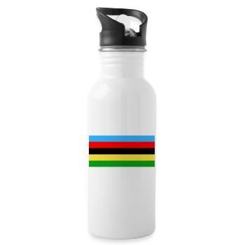 World champion - Water bottle with straw - white - Right