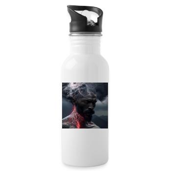 Portrait elektrik 09 - Water bottle with straw - white - Right