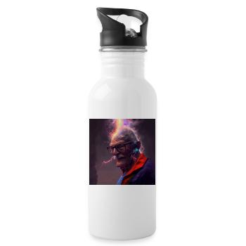 Portrait elektrik 14 - Water bottle with straw - white - Right