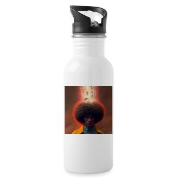 Portrait elektrik 19 - Water bottle with straw - white - Right