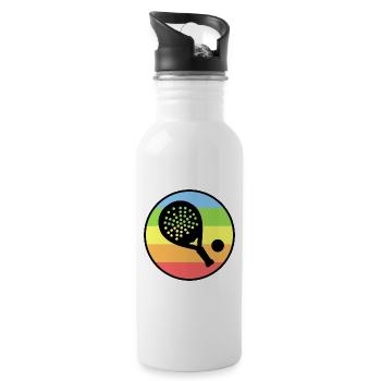 Racket Padel Tournament Balls Padel Tennis - Water bottle with straw - white - Right