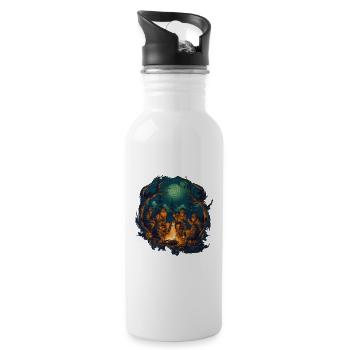 Viking Crew - Water bottle with straw - white - Right