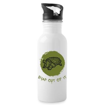 Snap out of it.. - Water bottle with straw - white - Right