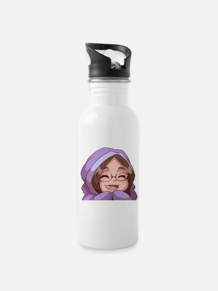 Cosy Lynn - Water bottle with straw - white