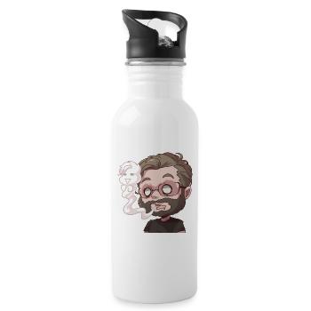 KO Manny - Water bottle with straw - white - Right
