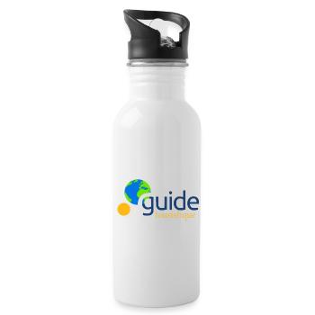 Tourist guide - Water bottle with straw - white - Right
