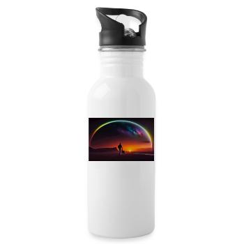 Siluette Star - Trinkflasche mit integriertem Trinkhalm - Weiß - Rechts