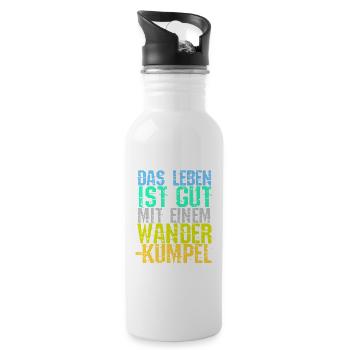 Wandern Wanderrouten Bergwandern Statement Touren - Trinkflasche mit integriertem Trinkhalm - Weiß - Rechts