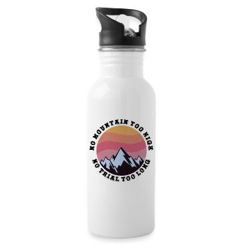 Pas de montagne trop haute, pas trop longue - Gourde avec paille intégrée - blanc - Droite