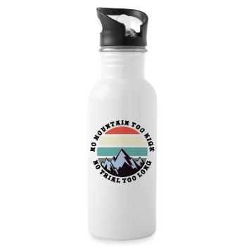 Pas de montagne trop haute, pas trop longue - Gourde avec paille intégrée - blanc - Droite