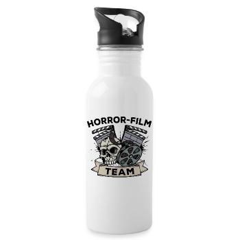 Cinema Night Statement Team Movies Theatre Films - Water bottle with straw - white - Right