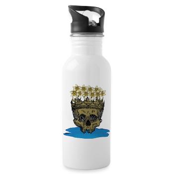 Death of Narcissus - Water bottle with straw - white - Right