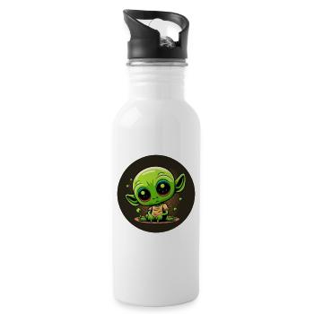 Baby alien - Water bottle with straw - white - Right