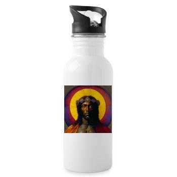 Black Jesus 01 - Water bottle with straw - white - Right