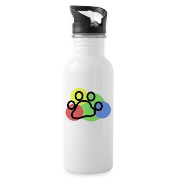 Animals Pets Cuddly toy Favorite animal Pet - Water bottle with straw - white - Right