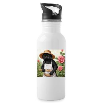 Garden tomcat - Water bottle with straw - white - Right