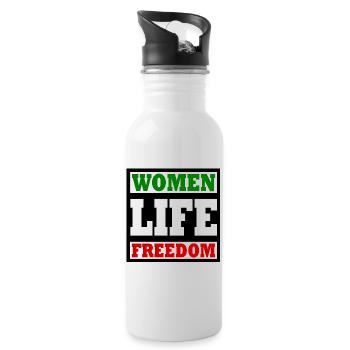 Women life freedom - Gourde avec paille intégrée - blanc - Droite