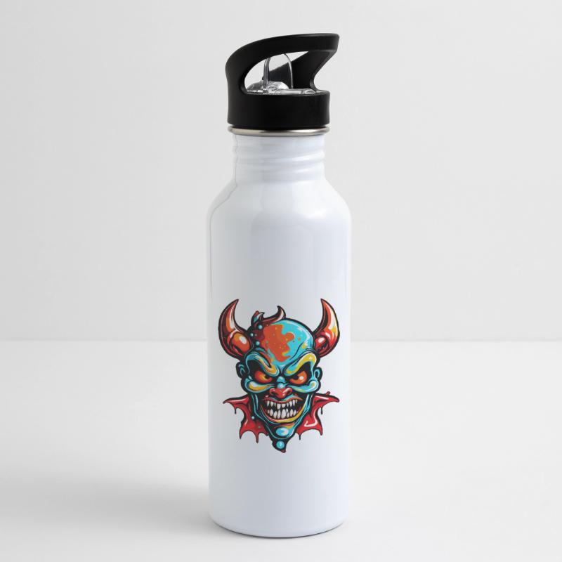 Devil / Hell / Horror / Devilish / Evil Water bottle with straw